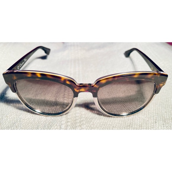 Dior Sight 1 Oversized Cat Eye Sunglasses Top Havana 54mm Clear Tortoiseshell - Picture 5 of 14